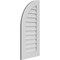 Ekena Millwork Quarter Round Top Left Surface Mount PVC Gable Vent w/ 3-1/2"W x 1"P Standard Frame, 18"W x 38"H GVPQL18X3801SN - alternate 4